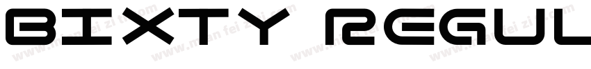 Bixty Regular字体转换